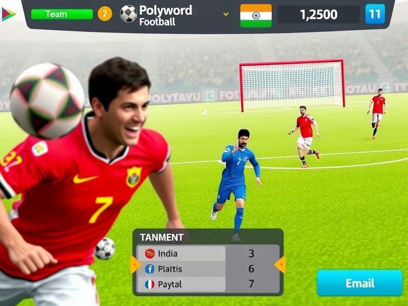 Bollywood Football Icons gameplay screenshot showing Bollywood stars as football players